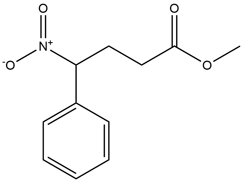 γ-硝基苯丁酸甲酯 结构式
