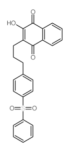 2-羟基-3-[3-(4-苯磺酰基苯基)丙基]-1,4-萘二酮 结构式