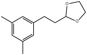 2-[2-(3,5-二甲基苯基)乙基]-1,3-二氧戊环 结构式