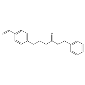 4-甲酰基苯丁酸苄酯 结构式