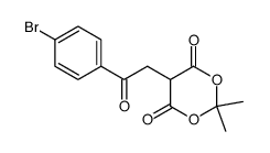 5-[2-(4-溴苯基)-2-氧代乙基]-2,2-二甲基-1,3-二氧六环-4,6-二酮 结构式