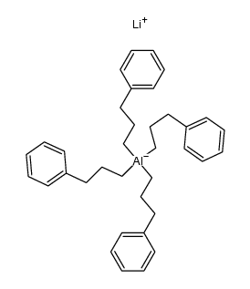 四(3-苯基丙基)铝酸锂 结构式