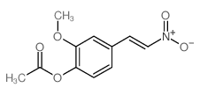 4-乙酰氧基-3-甲氧基-ω-硝基苯乙烯 结构式