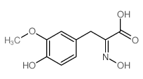 2-(Hydroxyimino)-3-(3-methoxy-4-hydroxyphenyl)propionic acid 结构式