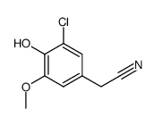 3-氯-4-羟基-5-甲氧基苯基乙腈 结构式