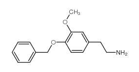 4-苄氧基-3-甲氧基苯乙胺 结构式