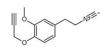 Benzene, 4-(2-isocyanoethyl)-2-methoxy-1-(2-propyn-1-yloxy)- 结构式