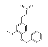2-甲氧基-4-(2-硝基乙基)-1-苄氧基苯 结构式