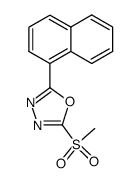 2-(甲磺酰基)-5-(萘-1-基)-1,3,4-恶二唑 结构式