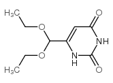6-(二乙氧基甲基)尿嘧啶 结构式
