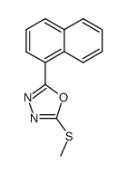 2-(甲硫基)-5-(萘-1-基)-1,3,4-恶二唑 结构式