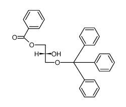 1,2-Propanediol, 3-(triphenylmethoxy)-, 1-benzoate, (2R)- 结构式