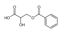 3-苯甲酰氧基-2-羟基丙酸 结构式