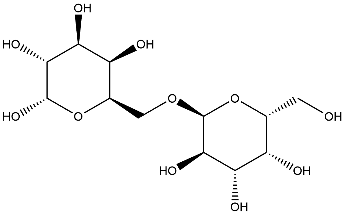 6-O-α-D-吡喃半乳糖基-α-D-吡喃半乳糖 结构式