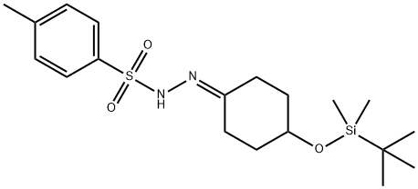 N'-(4-(叔丁基二甲基硅氧基)亚环己基)-4-甲基苯磺酰肼 结构式
