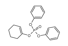 1-环己烯-1-基二苯基磷酸酯 结构式