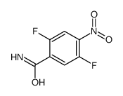 2,5-二氟-4-硝基苯甲酰胺 结构式