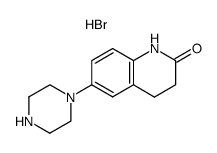 3,4-二氢-6-(1-哌嗪基)-2(1H)-喹啉酮氢溴酸盐(1:1) 结构式