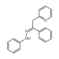 N-[(1-phenyl-2-pyridin-2-yl-ethylidene)amino]aniline 结构式