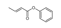 (E)-2-丁烯酸苯酯 结构式