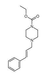 1-肉桂基-4-(乙氧羰基)哌嗪 结构式