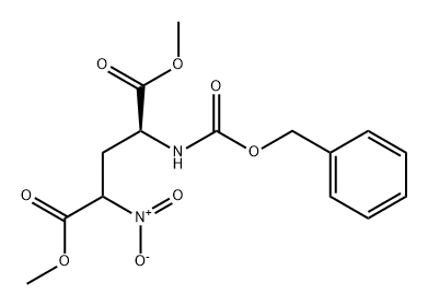N-苄氧羰基-4-硝基谷氨酸二甲酯 结构式