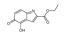 4-羟基-5-氧代-5H-吲哚-2-羧酸乙酯 结构式