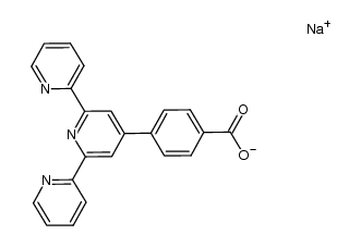 4'-(4-羧基苯基)-2,2':6',2''-三联吡啶钠盐 结构式