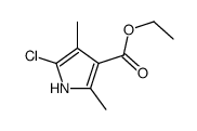 5-氯-2,4-二甲基-1H-吡咯-3-羧酸乙酯 结构式