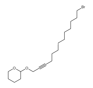 2H-Pyran, 2-[(13-bromo-2-tridecyn-1-yl)oxy]tetrahydro- 结构式