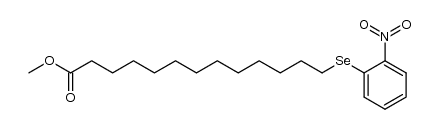 Tridecanoic acid, 13-[(2-nitrophenyl)seleno]-, methyl ester 结构式