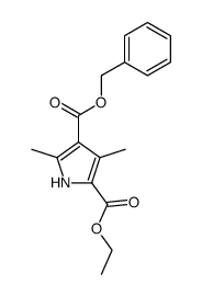 1H-Pyrrole-2,4-dicarboxylicacid,3,5-dimethyl-,2-ethyl4-(phenylmethyl)ester(9CI) 结构式
