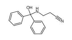 3-((hydroxydiphenylmethyl)amino)propanenitrile 结构式
