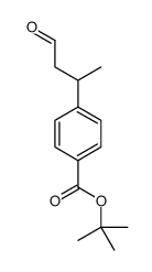 Benzoic acid, 4-(1-methyl-3-oxopropyl)-, 1,1-dimethylethyl ester (9CI) 结构式