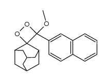 4-methoxy-(1-[2-naphthyl])spiro[1,2-dioxetane3,2'-adamantane] 结构式