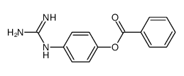 Benzoic acid 4-guanidinophenyl ester 结构式
