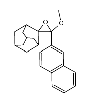 3-methoxy-3-(naphtyl)spiro(oxirane-2,2'-adamantane) 结构式