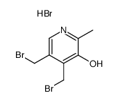 2-甲基-3-羟基-4,5-双(溴甲基)吡啶氢溴酸盐 结构式