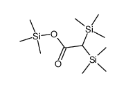 2,2-Bis(trimethylsilyl)ethansaeure-trimethylester 结构式