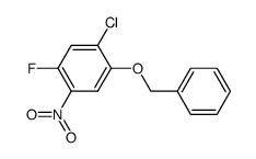 1-苄氧基-2-氯-4-氟-5-硝基苯 结构式
