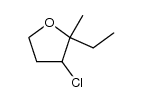 3-氯-2-乙基-2-甲基四氢呋喃 结构式