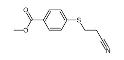 methyl 4-[(2-cyanoethyl)thio]benzoate 结构式
