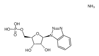 1H-苯并三唑单核苷酸铵盐 结构式