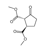 反-2,3-双(甲氧羰基)环戊酮 结构式