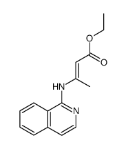 ethyl 3-((isoquinolin-1-yl)amino)but-2-enoate 结构式