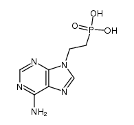 9-(2-phosphonylethyl)adenine 结构式