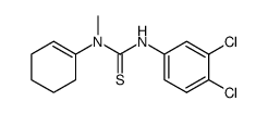 1-(1-Cyclohexenyl-(1))-1-methyl-3-(3,4-dichlor-phenyl)-2-thioharnstoff 结构式