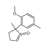 2-甲基-2-(2-甲氧基-5-甲基苯基)-3,4-二氢-2H-吡咯 1-氧化物 结构式