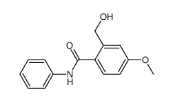 2-羟甲基-4-甲氧基苯甲酰苯胺 结构式