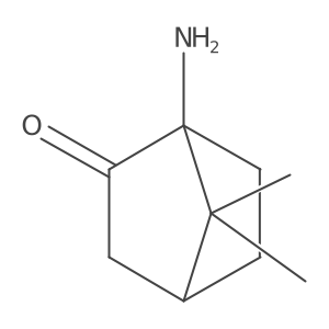 1-氨基-7,7-二甲基双环[2.2.1]庚-2-酮 结构式